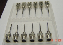 Regular Wall Veterinary Needles with Nickel Plated Luer Lock Hubs